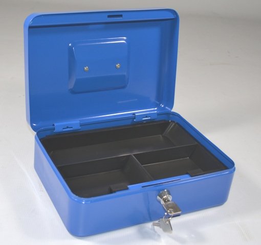 Cash Box 10'' Blue (245x175x85mm) Q Connect